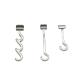 Hot Orthodontic Surgical Instrument Curved Crimpable Hooks Long and Short for Orthodontic Dental Teeth