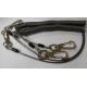 Big strong pulling innovative stainless steel wire spiral coil lanard w/thumb trigger hook