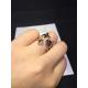    diamonds of three color classic logo ring 18kt gold  with white gold