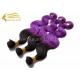 55 CM Body Wave Ombre Purple Hair Extensions Machine Weft for sale - 22 Body Wave Ombre Hair Weft Extension for Sale