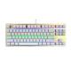 RGB Membrane Keyboard 87 Keys , Silent Mechanical Keyboard With Programmable Keys