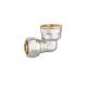 Nickel Plated Brass Compression Fittings 90 Degree Compression Elbow