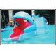 Industrial small amusement raft rides , fiberglass pool slide for Kids Water