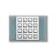 IP65 / IK07 Waterproof USB interface Stainless Steel 16 Keys Backlit Keypad Industrial Numeric Keypad With Braille Rear Panel Mounted -40℃