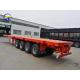 4 Axles 45FT Flatbed Semi Trailer with 12 Units Tires and Q345b Steel Main Beam