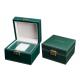 Empty Wooden PU Leather Watch Box MDF Wrapped Velvet Inside 295 X 85 X 40mm