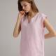New Design V Neck Casual Linen T Shirt Womens Casual Linen Shirts