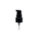 PP Black Cream Pump Dispenser 20/410 304H Smooth Closure 0.2ML/T With Full Clear Cap