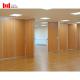 T6 aluminum Foldable Partition Wall Yellow Mdf Surface For School