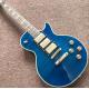 Wholesale and Hot selling OEM Custom blue L-P superme electric guitar