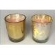 100% paraffin Xmas glass scented candle with orange fragrance packed into gift