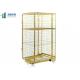 4 Caster Wire Cage Trolley Eco - Friendly For Logistics Transport Security