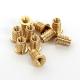 C11000 C36000 Brass M4 Parts Ra0.1 CNC Drilling Tapping Color Anodize