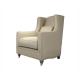 America Leisure style hotel sofa single set by Grey upholstered used wood legs with Copper decoration