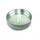 round metal plain CD tin box with inner tray