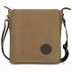 Vintage Multifunctional Canvas Crossbody Purse Bag Light Brown For Traveling