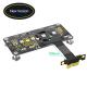 PCI- E X1 to M.2 NVME NGFF SSD Adapter Extension Cable With Cooling Fan and Automatic Discoloration LED.