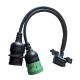 Black OBD J1939 Extension Cable Compatible For Car Diagnostic
