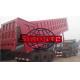 35m3 Tri Axle Dump Trailer With Assistant Cylinder , 80T Semi Trailer End Dump Truck