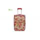 Skate Wheels Printing Tapestry Trolley Luggage With Two Pockets