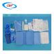 Medical Supplies Radiofrequency Angiography Drape Pack Nonwoven Fabric CE ISO13485 Blue