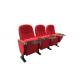 Fireproof 3 Seater Public Theater Seating With PP Cup Holder
