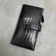 Authentic Crocodile Skin Businessmen Large Bifold Wallet Clutch Purse Exotic Real Alligator Leather Male Card Holder