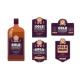 Customized waterproof wine bottle labels	 label sticker manufacturer
