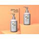 Gray Color Matted Printing Plastic Body Wash Bottles With Lotion Pump 200ml 300ml