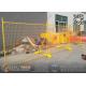 Orange Color Powder Coated Tempoary Fence Panels 2100mmX2400mm  | Australia AS4687-2007 |  | China Temp Fence Factory