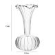 European Art Deco Design Transparent Glass Vase Terrarium Tabletop Vase