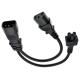 Y Splitter Adapter Power Extension Power Cord IEC C14 to C13 c7 eu 2pin female plug adapter