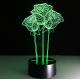 Rose 7 Colors Change 3D LED Night Light with Remote Control Ideal For Birthday Gifts And Party Decoration