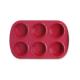 Nonstick FDA Heat Resistance Odorless Silicone 6 Cup Muffin Pan