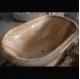 Home deocration pink marble bathtub with polish surface for bathroom,china sculpture supplier