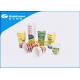 Smooth Flat HDPE Plastic Yogurt / Smoothie Cups Disposable Eco Friendly