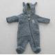 Polyester Knitted Baby Footed Rompers Newborn Girl Footies Hooded Footie Winter Warm