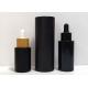 Empty Paper Tube Cosmetic Packaging Glass Dropper Bottles Black 2oz