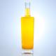 750ml Custom Shape Glass Spirits Bottle for Brandy Vodka Whisky Cork Top in Square Shape