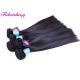 Ironed Double Weft Peruvian Human Hair Weave Extensions