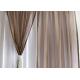 Soft / Lightweight Fabric Dining Room Curtains 100% Polyester Dry Clean Only