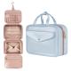 Custom Logo Foldable Portable Storage Pink Cosmetic Bags Makeup Organizer Travel Hanging Toiletry Bag