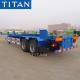 45ft 2 axles 50 tons Skeleton Type yard terminal trailer-TITAN