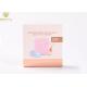 Pink 1500g Cardboard Earphone Packaging Box With Plastic Hook
