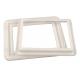 White Color Hardness Plastic Pp Panel Mold In Air Filter Long Life Filter Material
