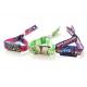 Exhibition Music Adjustable one time use RFID NFC Woven Wristband Disposable Fabric Bracelets With NFC