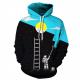 Personalized Logo Full Sublimation Hoodies Cotton Polyester Hoodie Couple Clothes