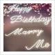220V Neon Happy Birthday Light LED Neon Sign With Clear Acrylic Backer