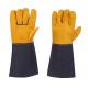 Welding Gloves Wear-Resistant And Heat-Insulating Extended Leather Welder Labor Insurance Gloves