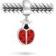 Personalize Red Lucky Ladybug Insect Gardener Dangle Charm Beads For Women Teen
